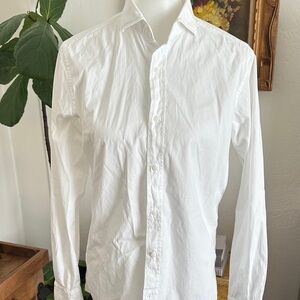 Massimo Dutti Crisp White Dress Shirt